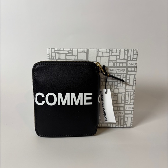 Comme des Garçons Huge Logo Series Black & White Wallet - Picture 1 of 3